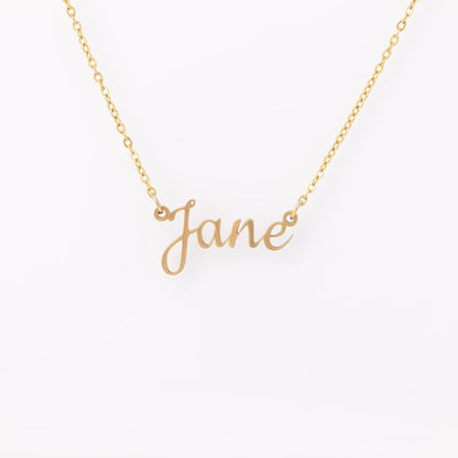 Personalized Gold Necklace